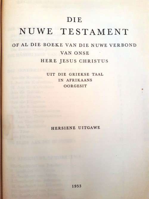 Groot Afrikaanse Familie Bybel, oorspronklike 1953 uitgawe