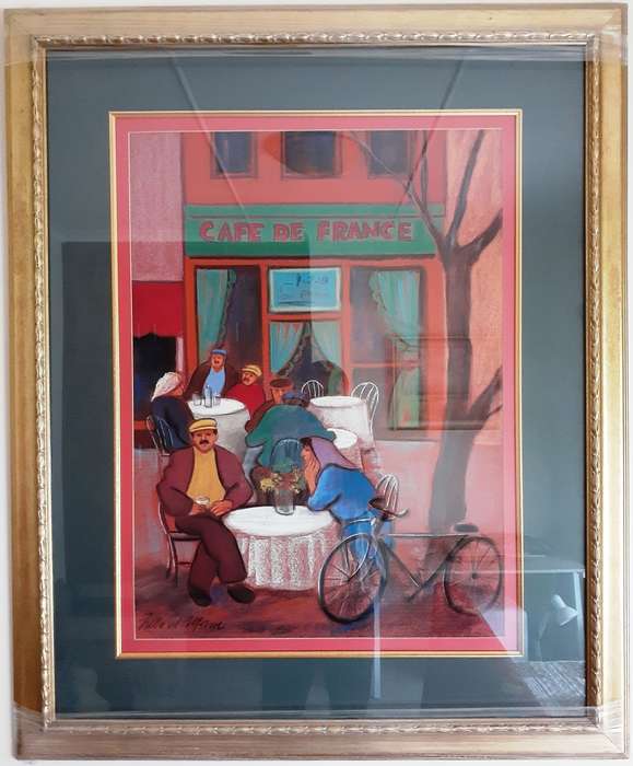 Lovely Large Painting by Freda van der Merwe (1954 -     ) ~Offers Welcome~