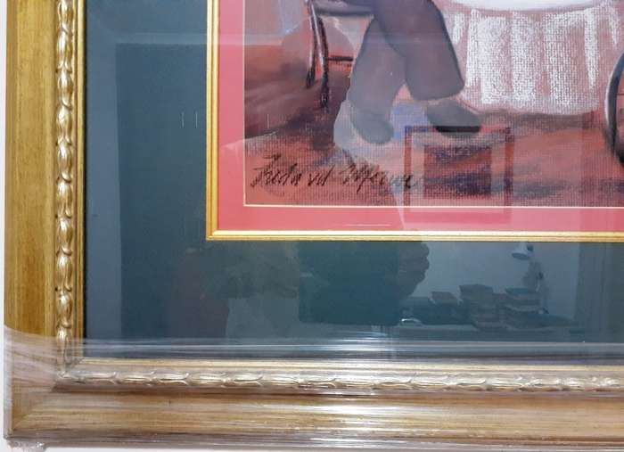 Lovely Large Painting by Freda van der Merwe (1954 -     ) ~Offers Welcome~