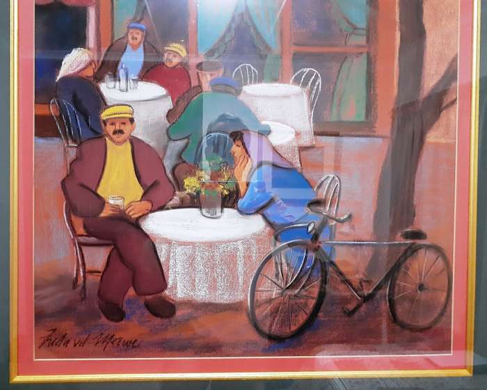 Lovely Large Painting by Freda van der Merwe (1954 -     ) ~Offers Welcome~