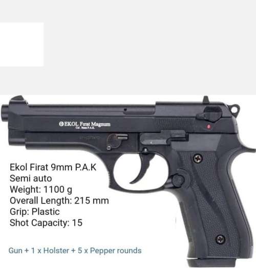 Ekol Firat Z88 9mm Pak blank pepper gun Kit