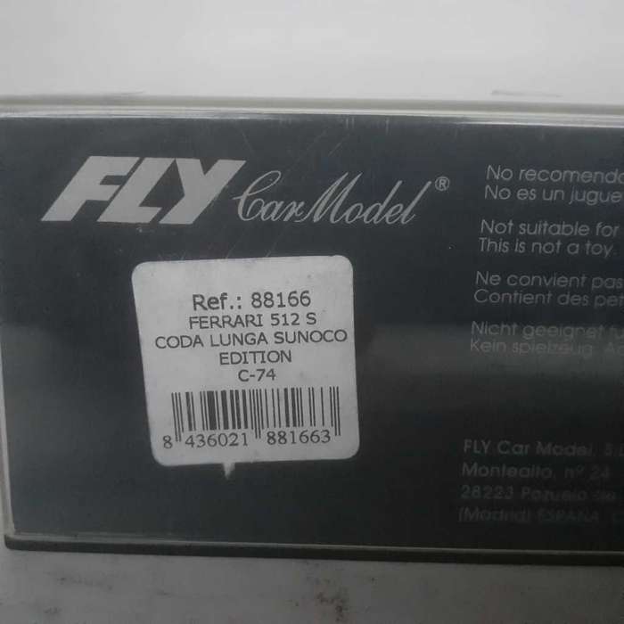 Fly C74 Ferrari 512S Coda Lunga Sunoco Edition Mint Boxed