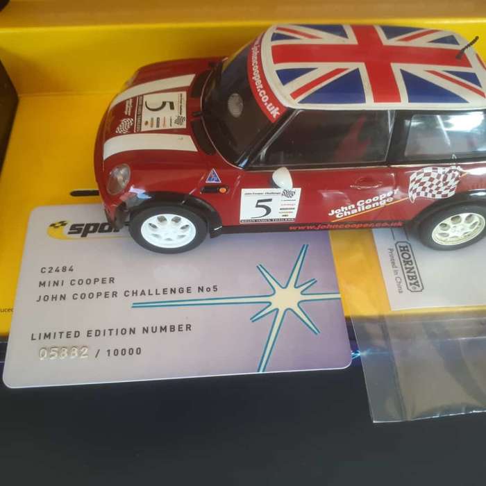 Scalextric Sport C2484A Mini Cooper `John Cooper Challenge` No.5 Ltd Edition Boxed