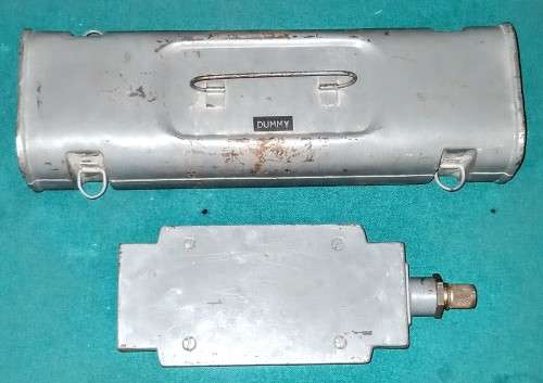 Soviet Era Real World Scale Limpet Mine and Storage Container. DUMMY DISPLAY UNIT