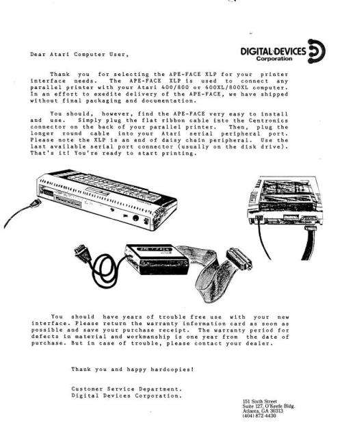 Atari 800 XL Computer and Atari 1050 Floppy Disk Drive with Power Supplies and Cables