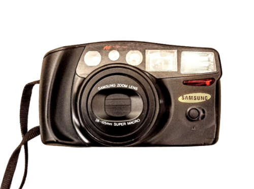 Samsung AF Zoom 1050. 38-105mm Super Macro 35mm Film Camera in Working Condition