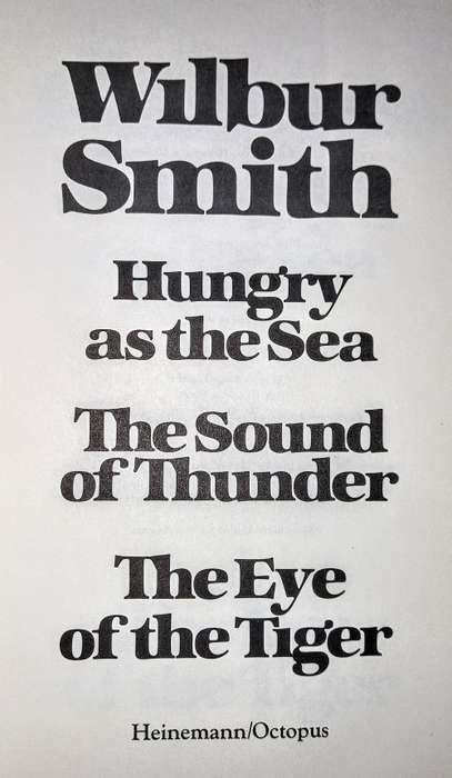 Wilbur Smith Omnibus. Hardcover. 1981