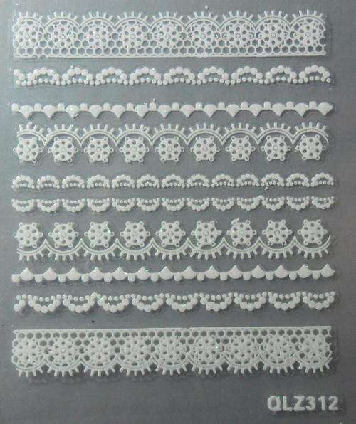 NAIL ART - WHITE LACE