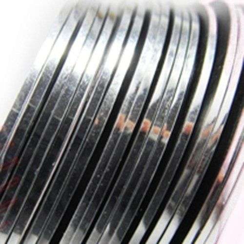 1 ROLL OF STRIPING TAPE FOR NAIL ART - SILVER