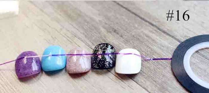 1 ROLL OF STRIPING TAPE FOR NAIL ART - MATT PURPLE