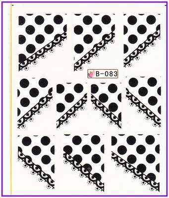 NAIL ART - WATER TRANSFER - TIPS - PATTERN