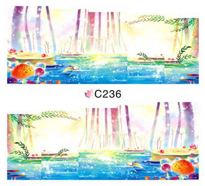 NAIL ART - WATER TRANSFER - FANTASY