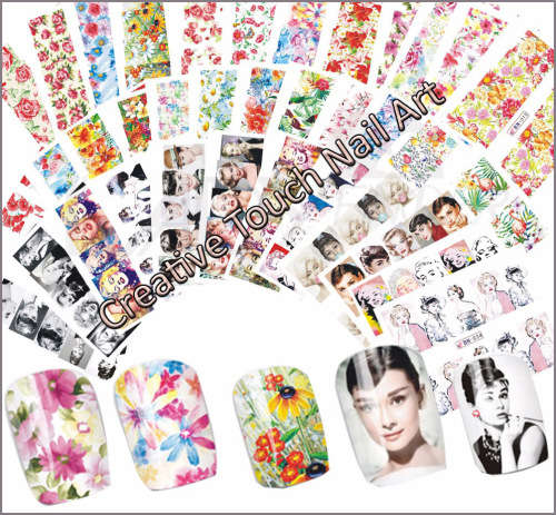 WATER TRANSFER NAIL ART DECAL - FACES