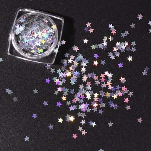 NAIL ART - AB Star Glitter Nail Art Decorations
