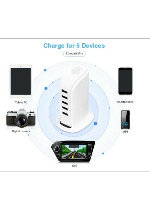 5 port USB station