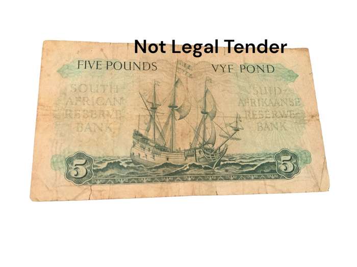 South Africa Five Pound Bank Note