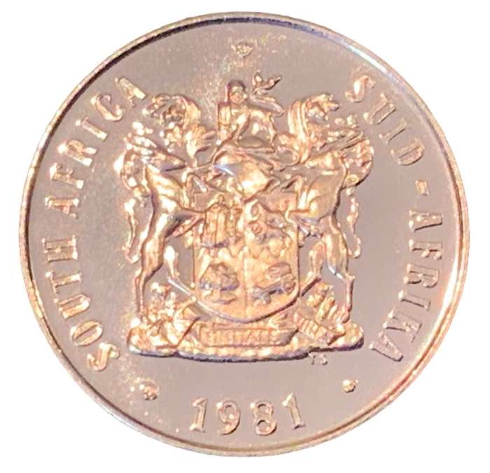 1981 South Africa 50 cent Coin