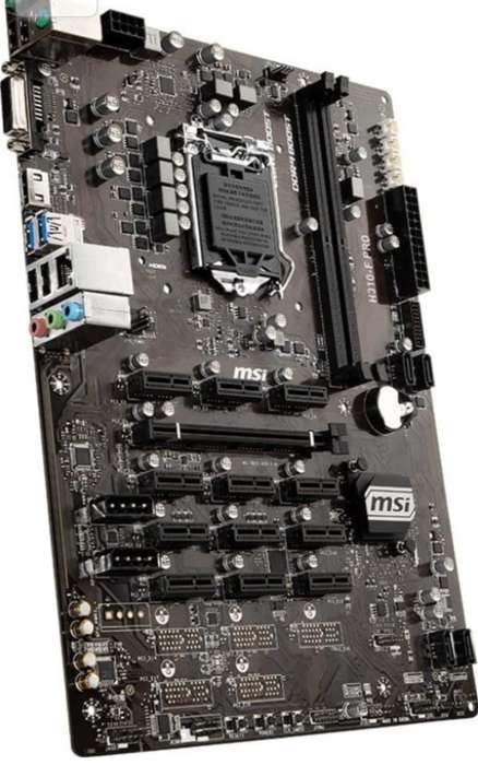 MSI H310 F pro Motherboard and processor with 4gig ram included