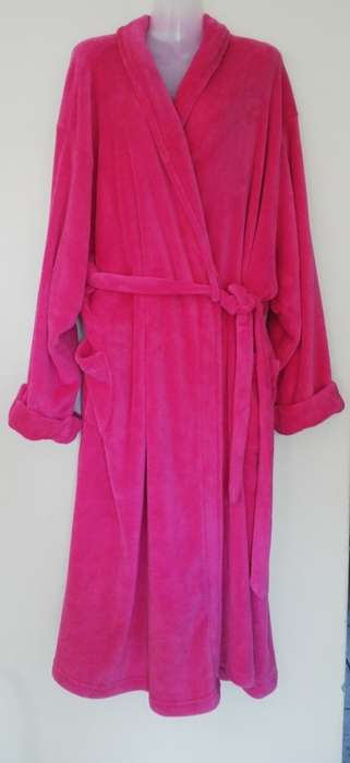 Pink Furry Cozy and warm dressing Gown by Penny CPlus size  4XL