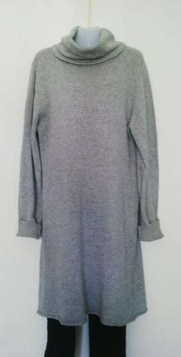 Smart Grey Angora Wool mix Sweater/ Dress by Formal Insync Size 2XL