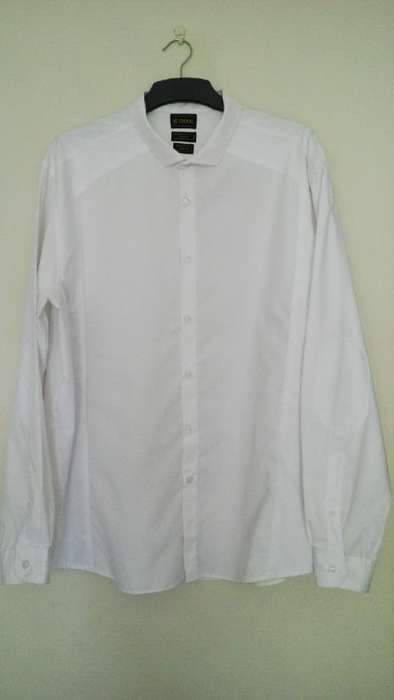 ***SALE*** Mens White Dress Shirt by Cignal Size XXL Slim Fit