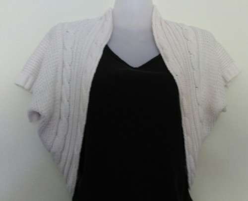 Knitted shrug Jacket , very pale pink by Kelso Casuals Size Medium