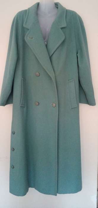 Retro Green Full Lngth Coat Size 16