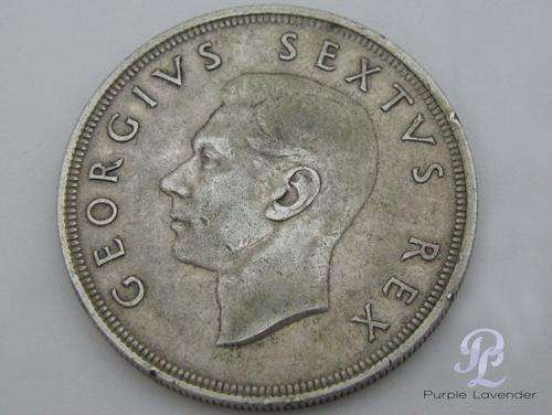 Silver Crown _ Southern Africa _ George _ 1949 _ Silver Coin