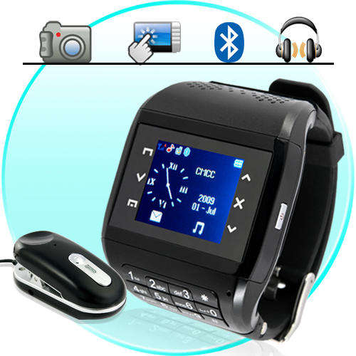 Jaguar - Quad Band Touchscreen Mobile Phone Watch + Keypad