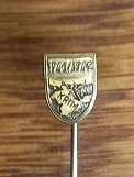 WW2 German Krim 1941-42 Shield Stickpin Badge - 1957 Re-issue