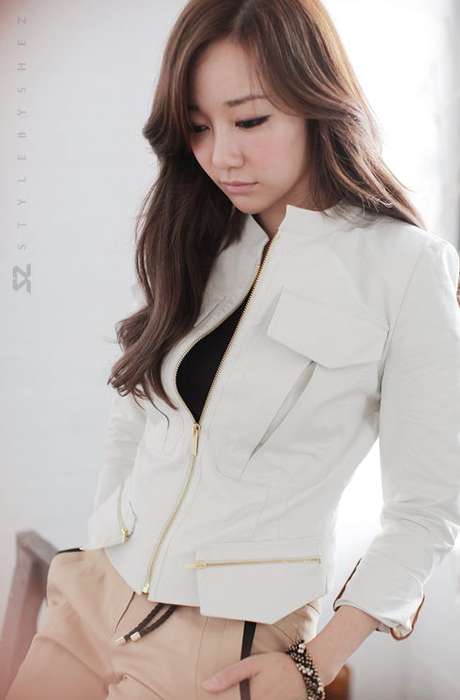 New spring & summer 2012 Handsome little jacket SZ1885 White S/M