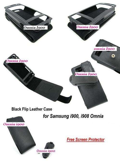 Flip Leather Case Shield for Samsung OMNIA i908 i900
