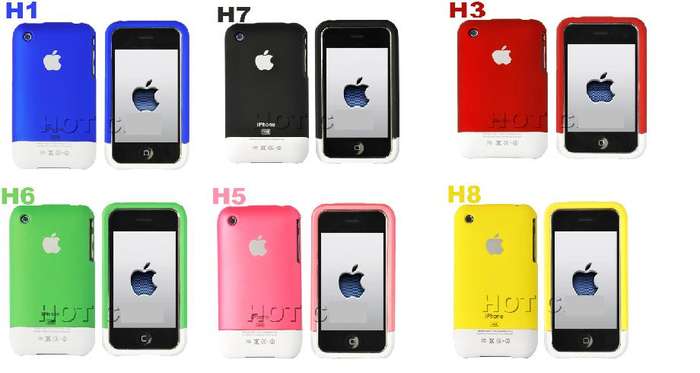 New Rubber coated Hard Skin Cover Case For iPhone 3G/3GS