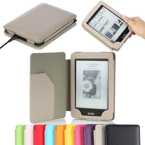 Kindle Paperwhite Magnetic cover with auto sleep/wake, plain colours