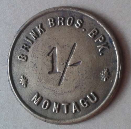 Set of 3 Brink Bros Montagu 1940's trade tokens