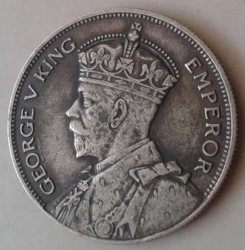 Scarce 1934 Southern Rhodesia silver half crown in AU (High cat value)