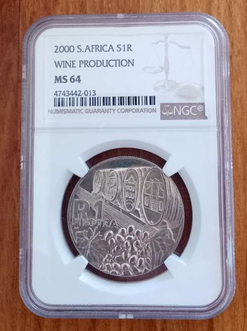 2000 Wine Production silver R1 NGC MS64 (mintage: 712)