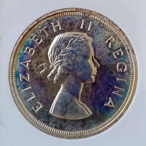 Scarcer 1958 union silver 5 Shillings ANACS PF65 (Beautiful coin)