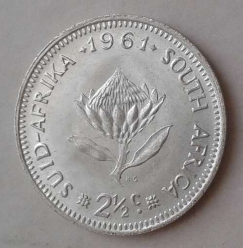 1961 Republic uncirculated silver 2 1/2c
