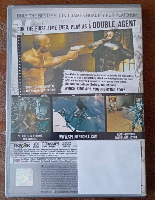 Splinter Cell Double Agent PS2