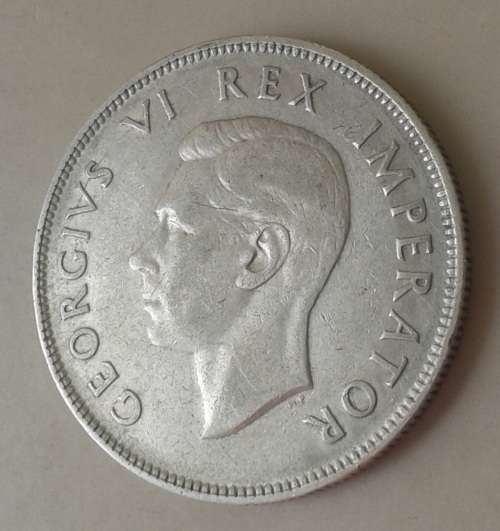 Very fine 1945 Union silver 2 1/2 Shillings in case