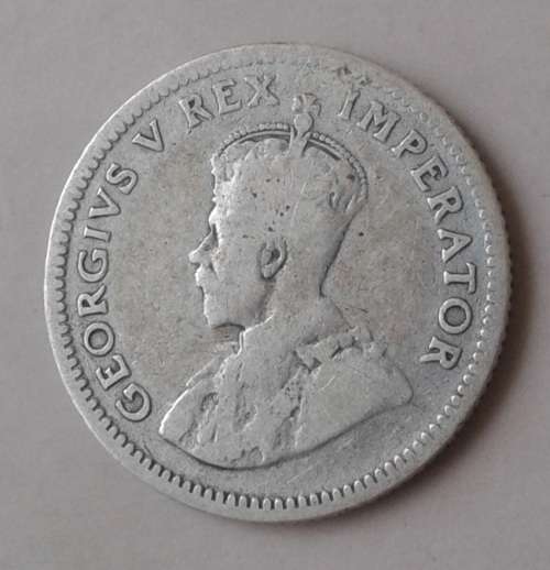 Scarce 1925 Union silver sixpence