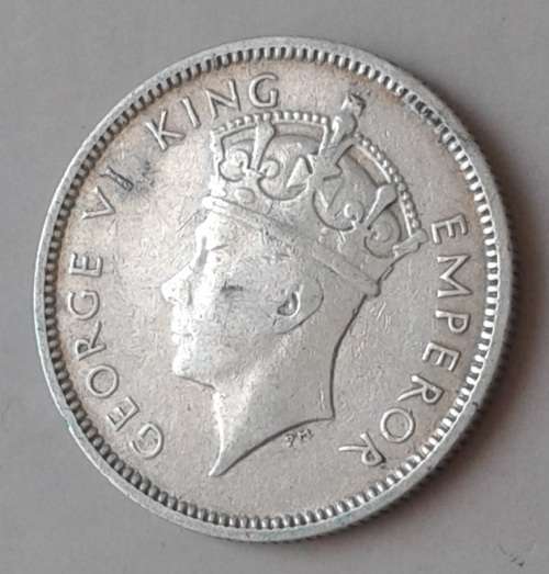 1937 Southern Rhodesia sterling silver sixpence