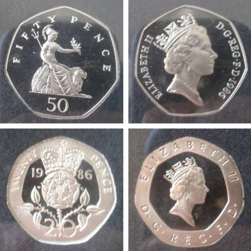 Beautiful 1986 British Royal Mint proof set