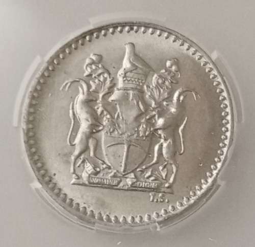 1970 Rhodesia 2 1/2c SANGS MS62 (Mint State)