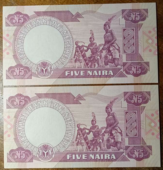 2005 Nigeria uncirculated 5 Naira set in sequence