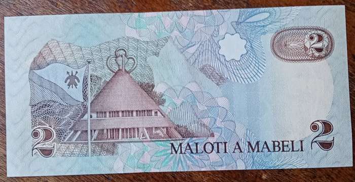 1989 Lesotho uncirculated 2 Maloti