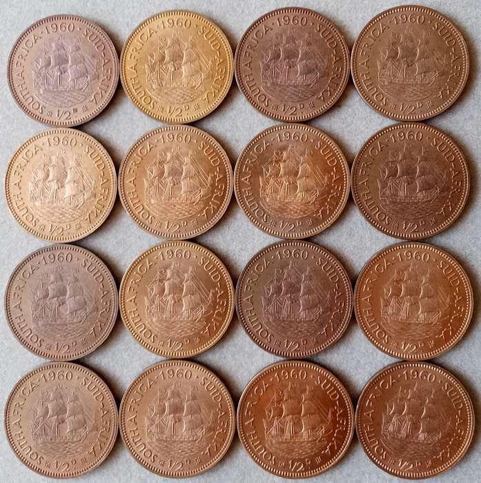 Nice 1960 union brilliant uncirculated 1/2 Penny (last issue)