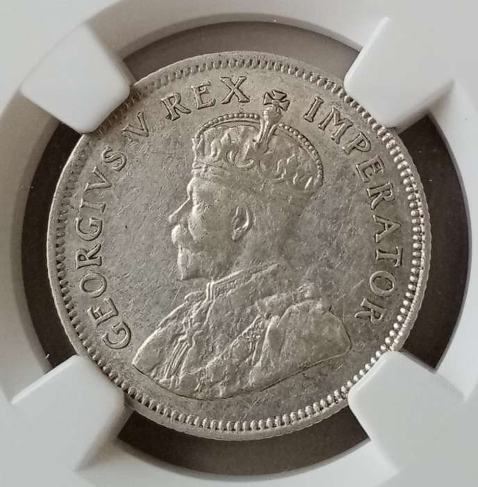 Scarcer 1927 union silver shilling NGC VF35
