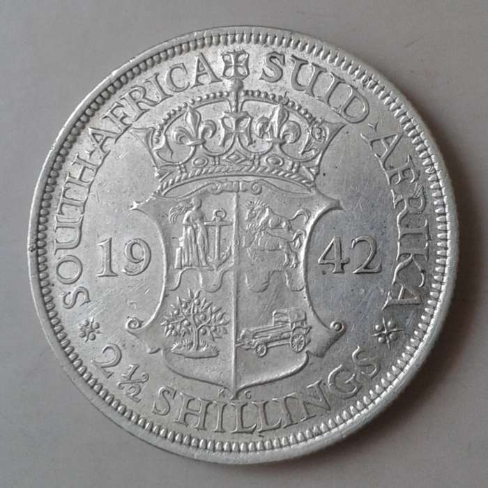Nice 1942 union silver 2 1/2 Shillings